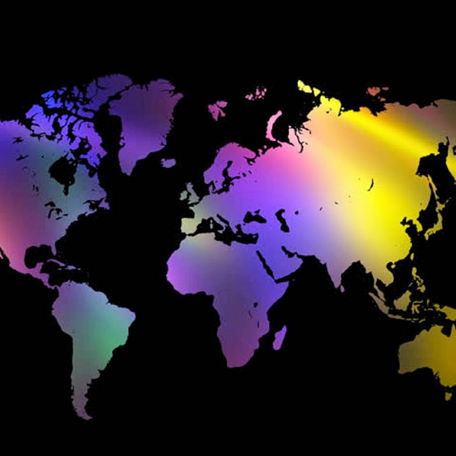 World is colours. Map on the Cover.