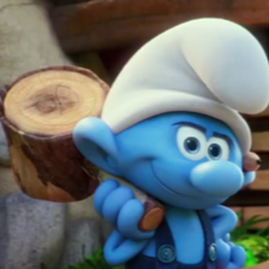 handy smurf figurine
