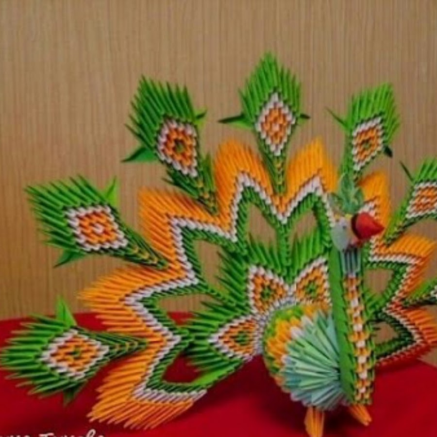 Модульное оригами жар птица схема