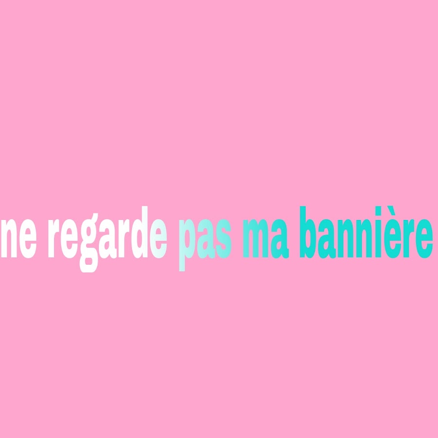 Ne regarde pas ma photo de profil YouTube