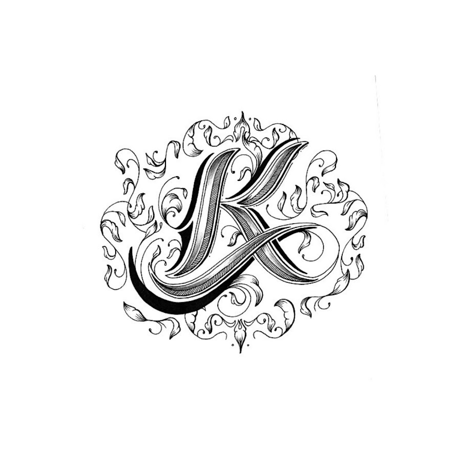 Буква а эскиз для тату