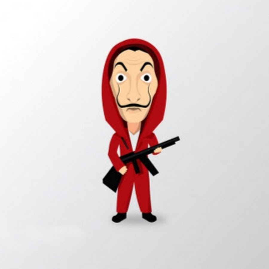 Рисунок по сериалу бумажный дом