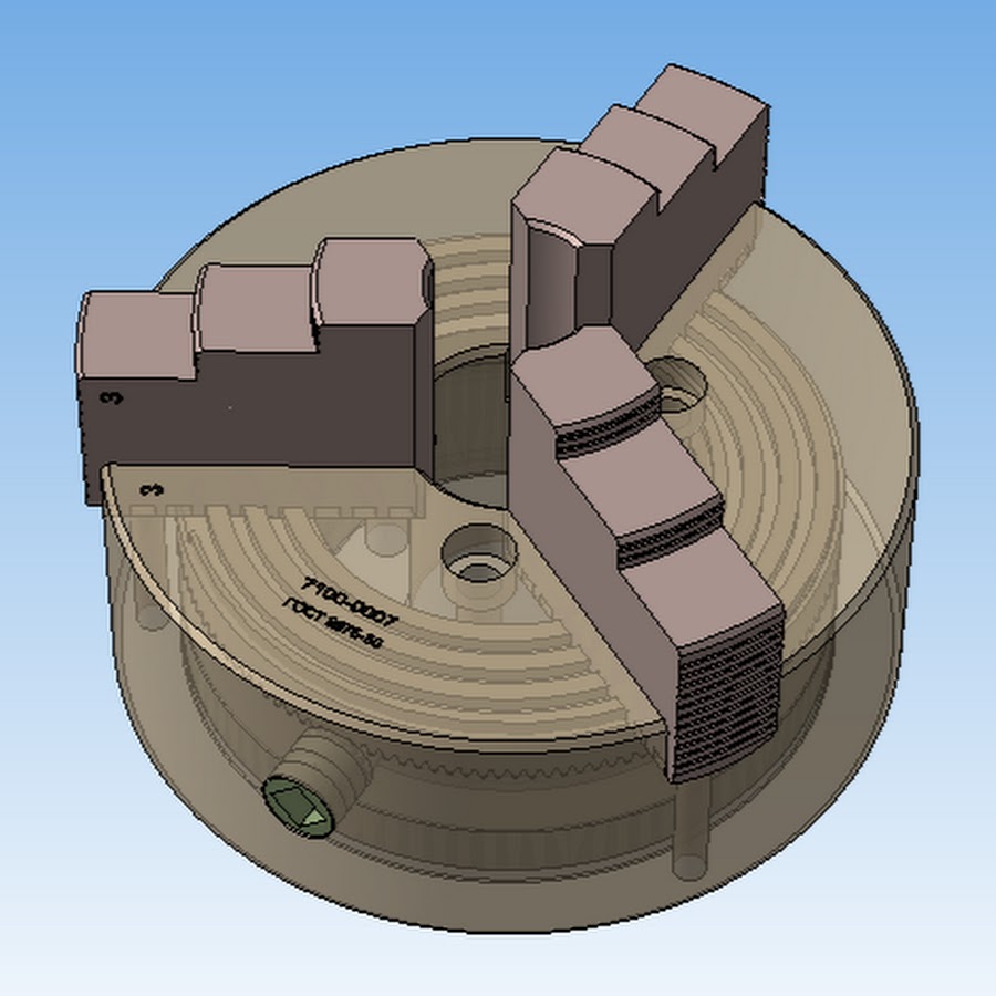 Трехкулачковый патрон компас. Трёхкулачковый патрон 3д модель. Трехкулачковый патрон 3d модель. Трехкулачковый самоцентрирующий патрон. Токарный патрон трехкулачковый
