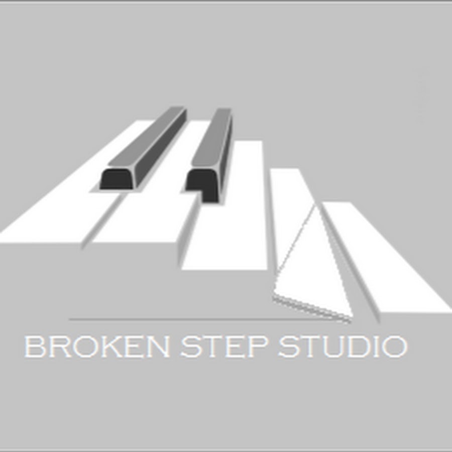 Broken step. Piano graphic Design. Steps logo. Record 2 Step logo.