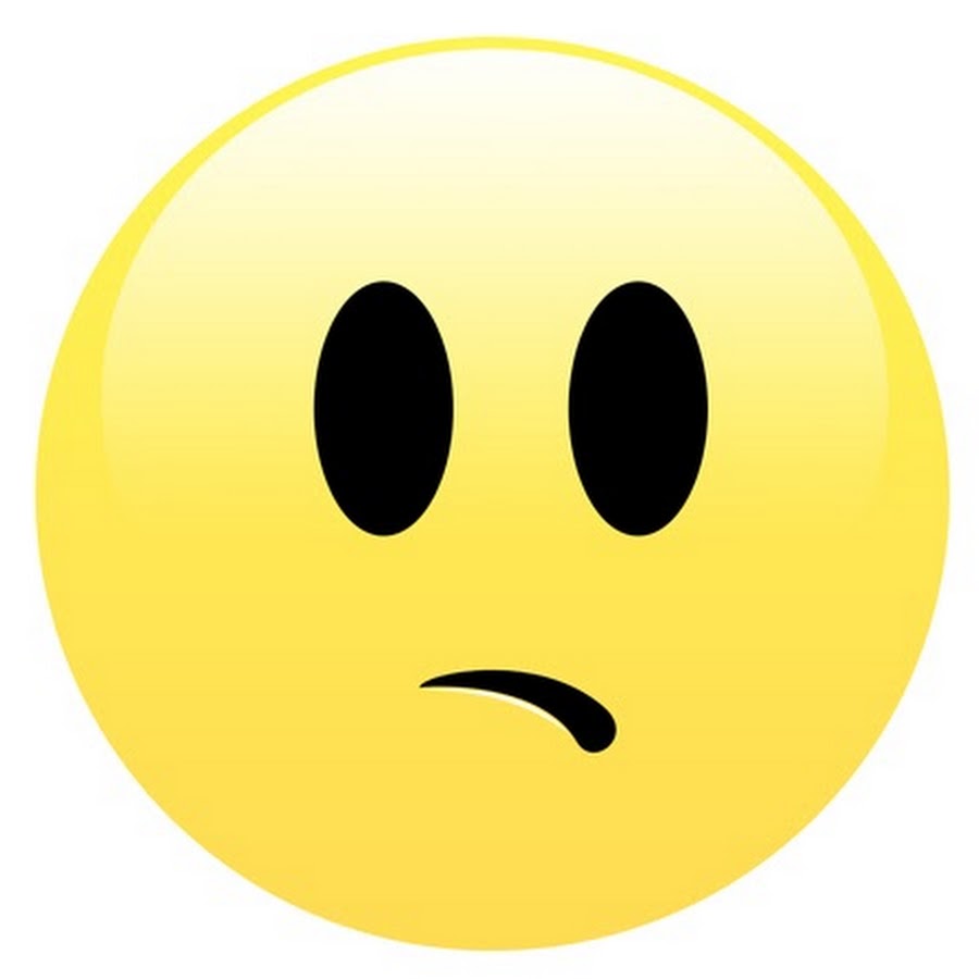 Картинка грустный смайлик на прозрачном фоне для детей