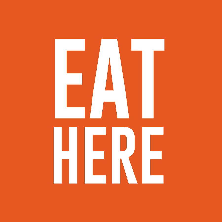 Eat here. Eat here. вывески с юмором. фото бистро вектор. Don't eat in here.