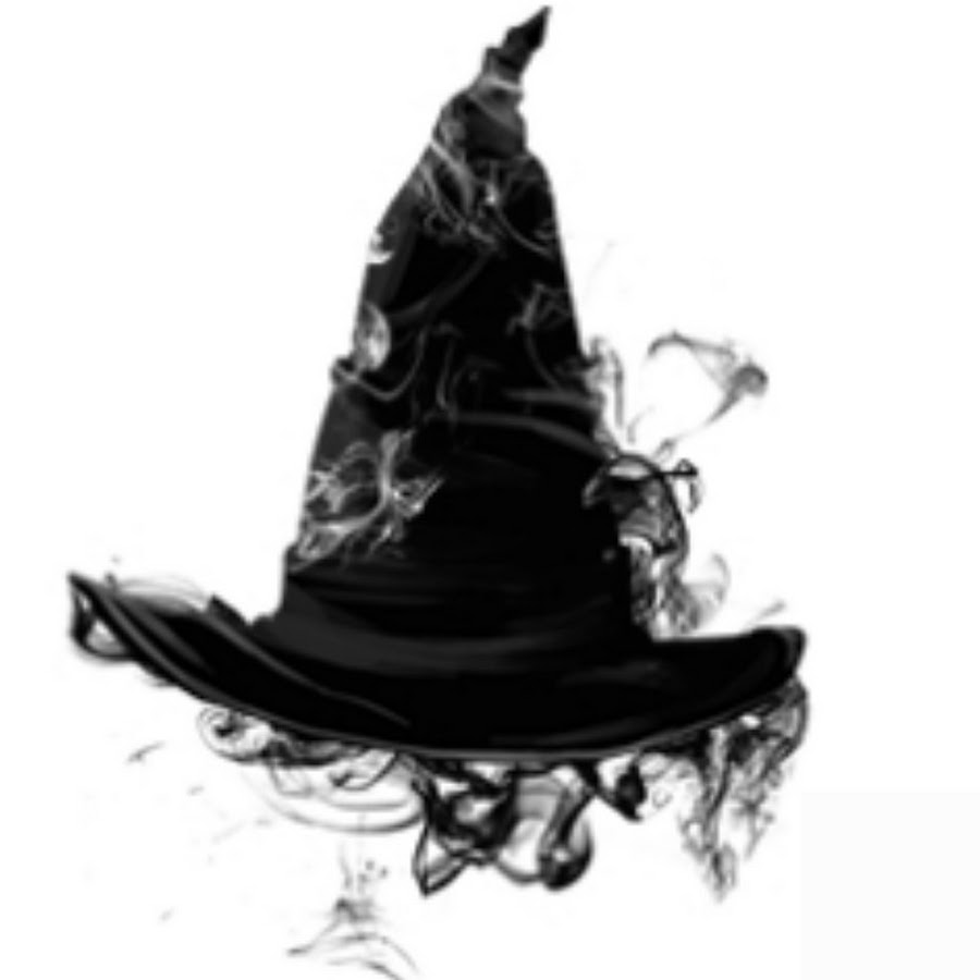 Наклейка ведьма в шляпе