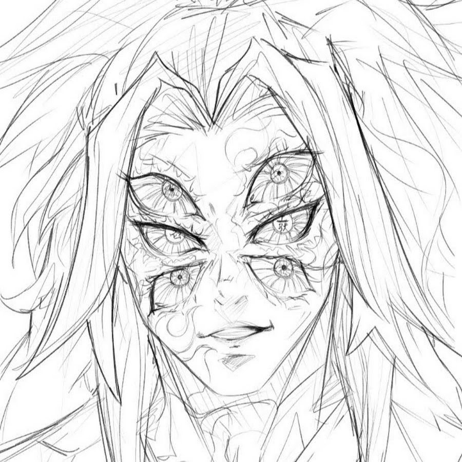 Как нарисовать ренгоку поэтапно