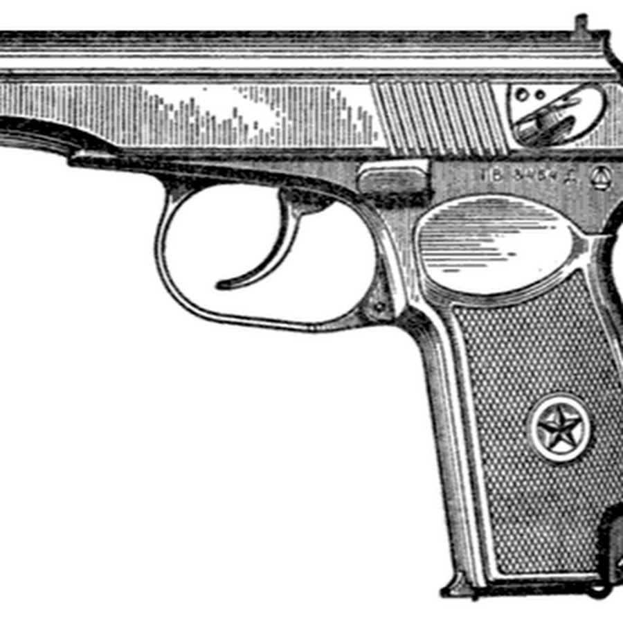 Пистолет макарова рисунок карандашом