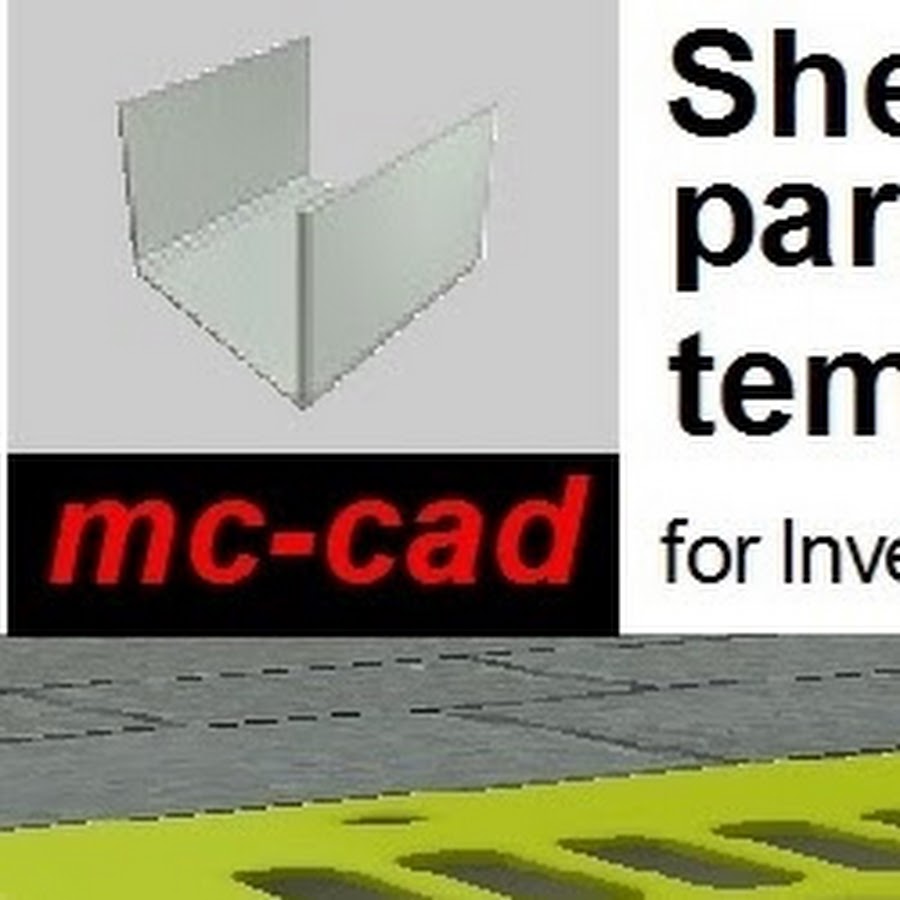 mccad Inventor sheet metal templates YouTube