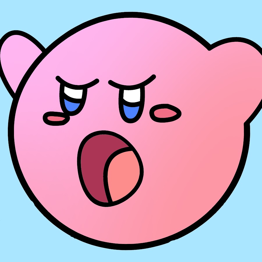 Kirby With Blue background - YouTube