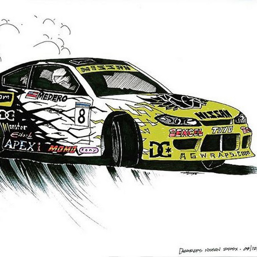 Nissan Silvia s15 рисунок