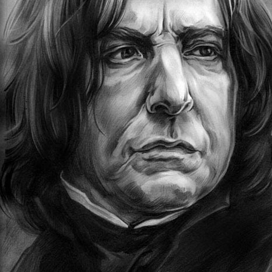 Как нарисовать северуса снейпа