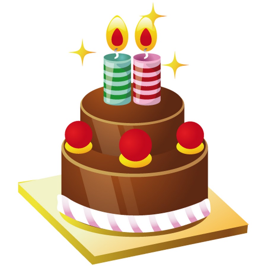 Торт с двумя свечами