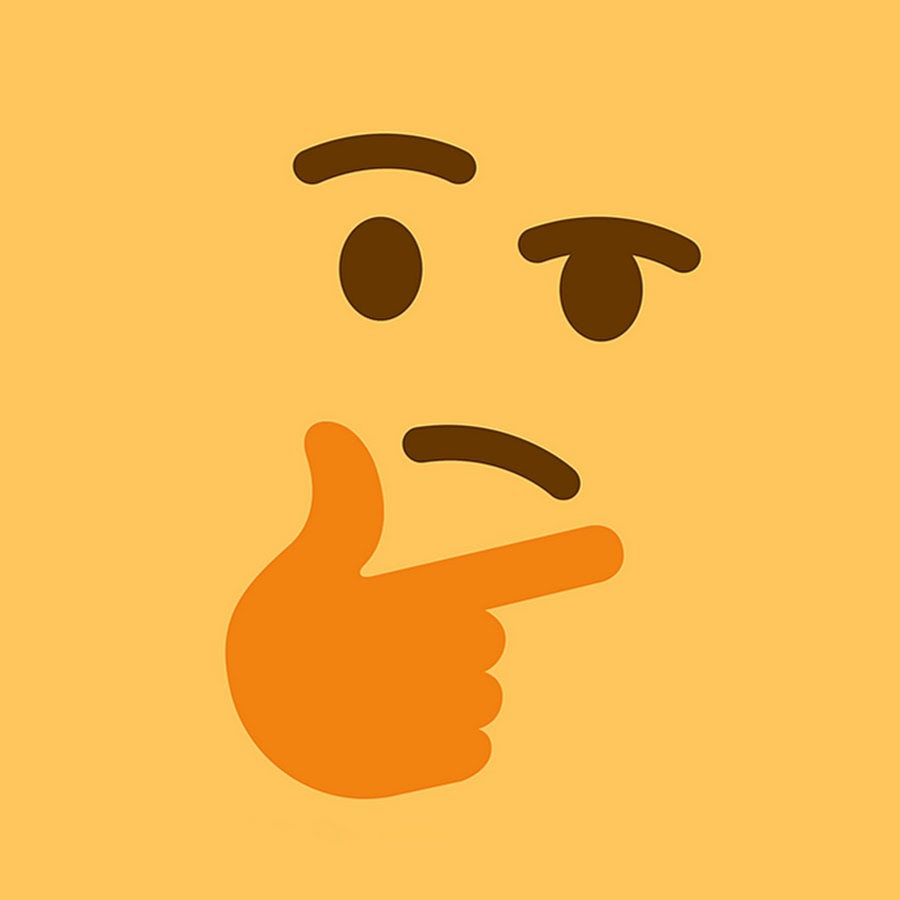 Задумчивый смайл для презентации