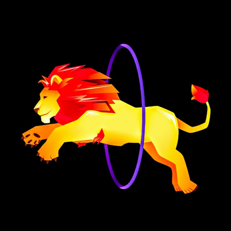 Лев в прыжке нарисовать