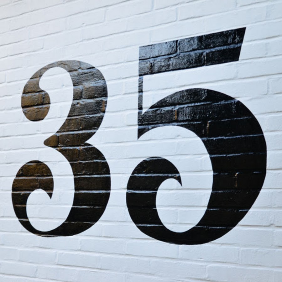 Красивая цифра 35 картинка