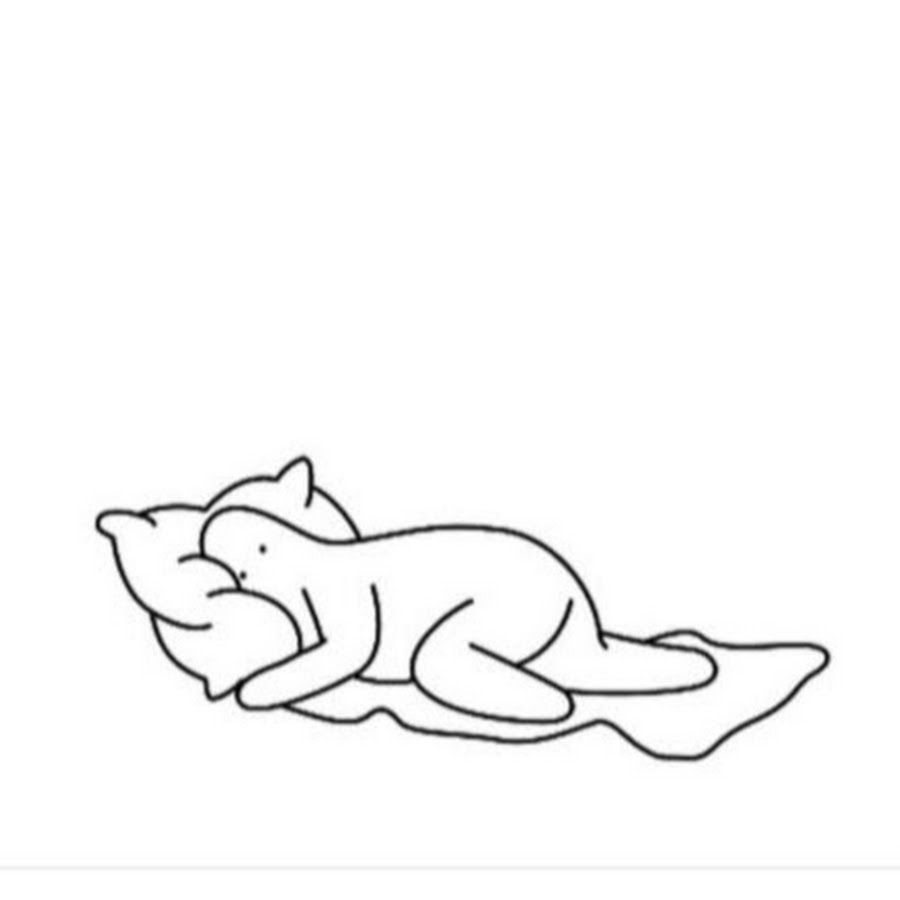 Cat Sleep цветные рисунки