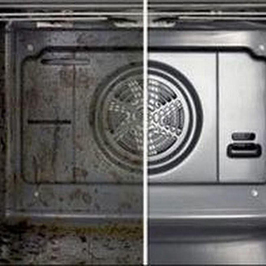 Oven Cleaning before after