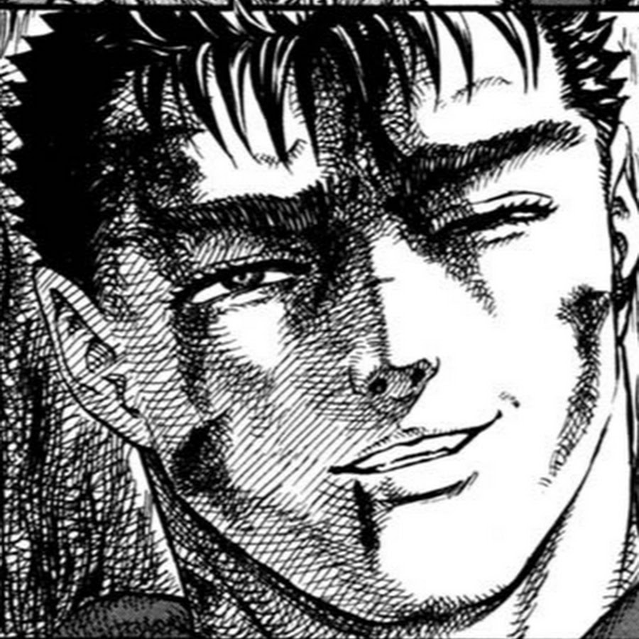 Гатс манга. Аниме берсерк гатс улыбка. Аниме берсерк гатс улыбка. Улыбка гатса. Гатс улыбается берсерк 1997.