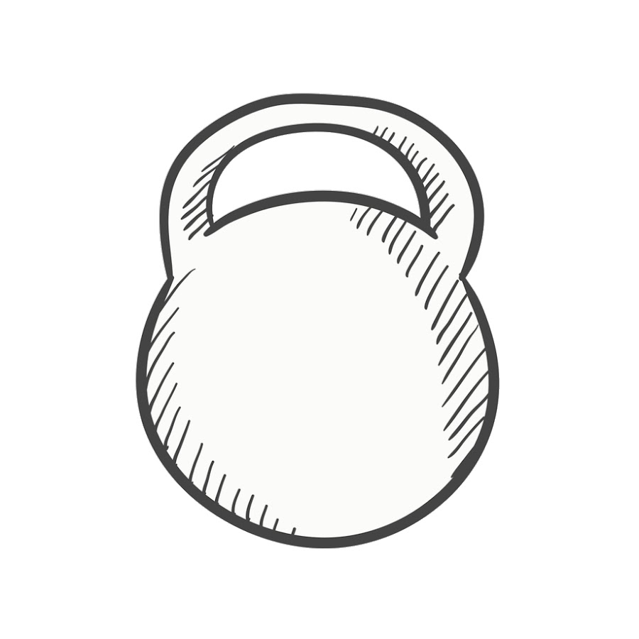 Гиря рисунок контур