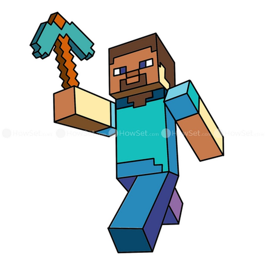 Стив майнкрафт рисунок