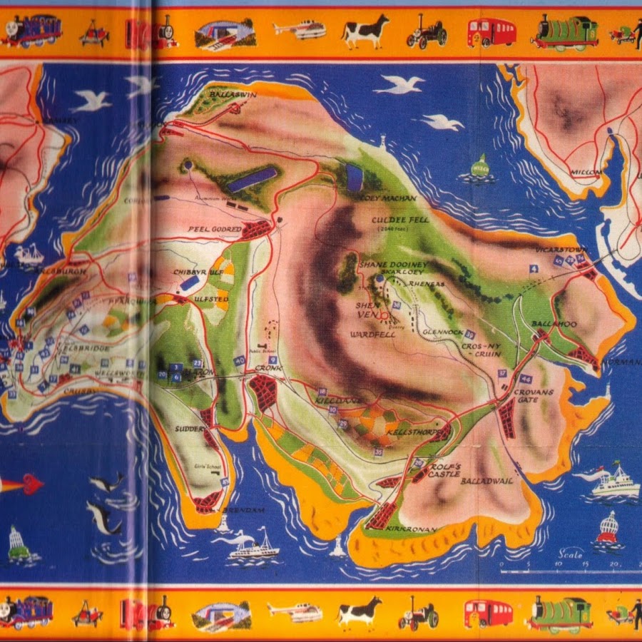 Карта острова содор