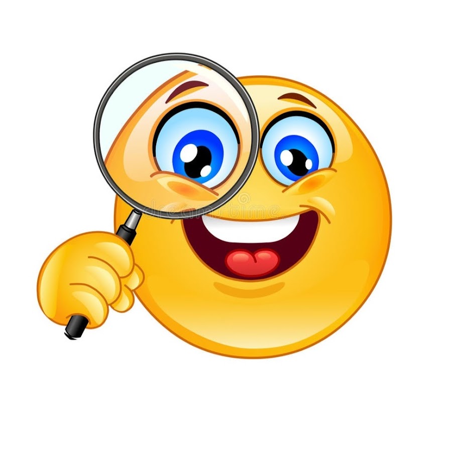 Смайлик с лупой картинки