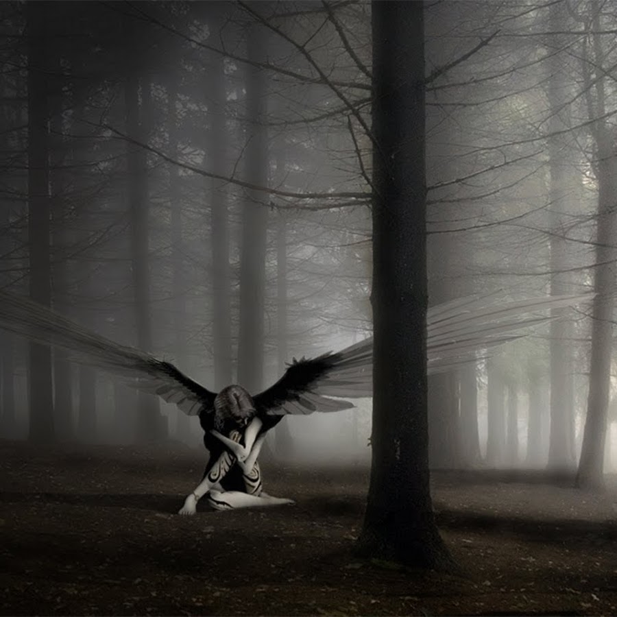 темный ангел с мечом. крылья мрака. черные крылья. крылья мрака. ангел азраил 4к.