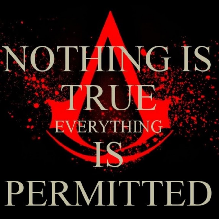 The product is not permitted. Nothing is true everything is permitted. Nothing true everything permitted. Nothing is true everything is permitted тату. Ничто не истина все дозволено на английском.
