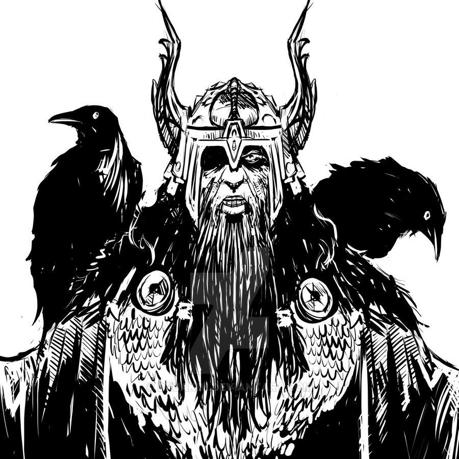 Чернобог эскиз тату