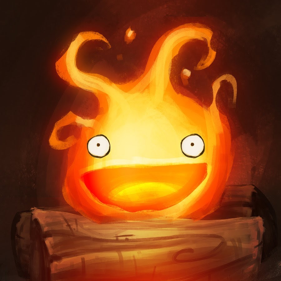 Кальцифер из ходячего замка картинки