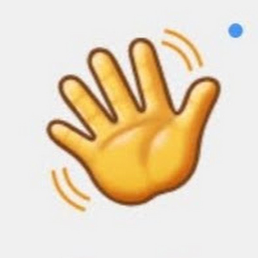 Картинка смайлик машет рукой