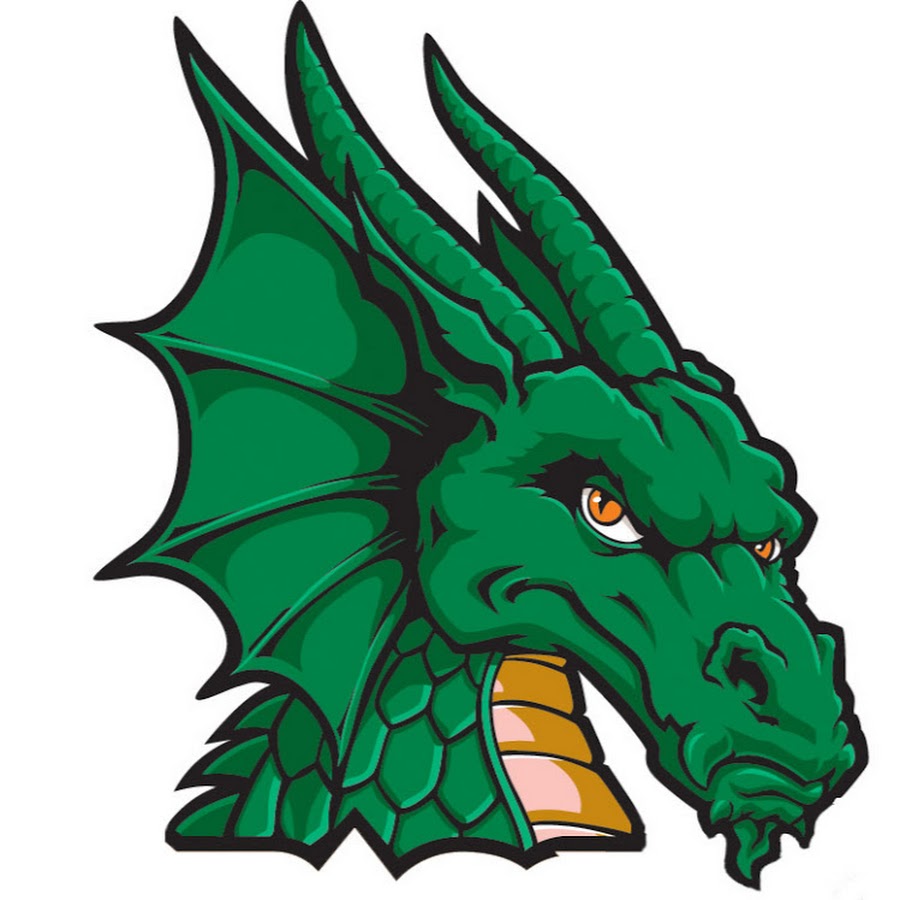 Морда зелёного дракона