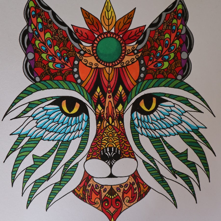 Рисунки животных в стиле мандалы