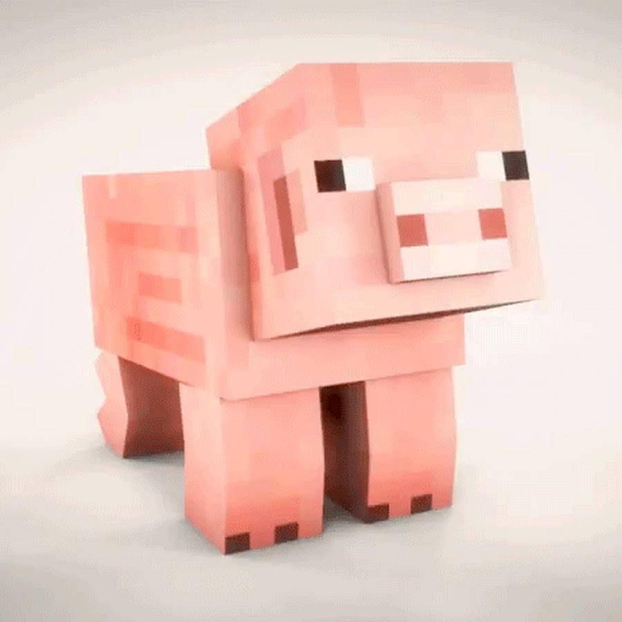 Майнкрафт свинья картинки на белом фоне