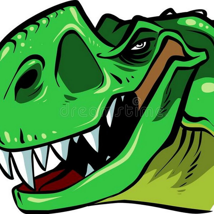 Голова динозавра для детей