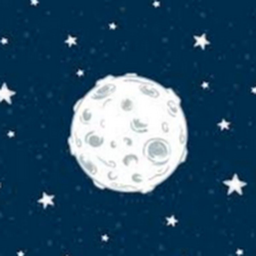 Изображение Луны в космосе для детей