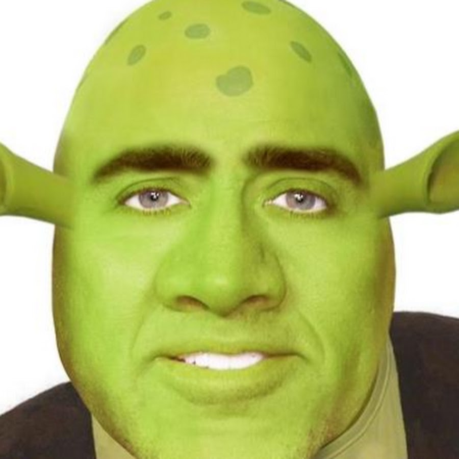 Шрек мем лицо удивление
