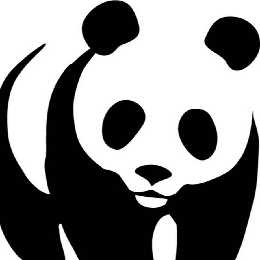 Трафарет панда