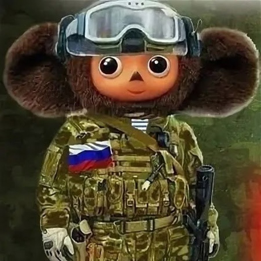 Чебурашка в военной форме с буквой z картинки