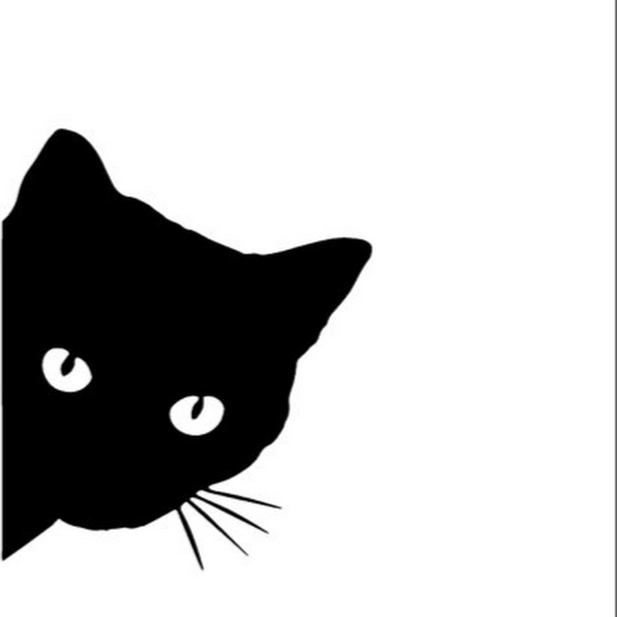 Портрет кошка трафарет