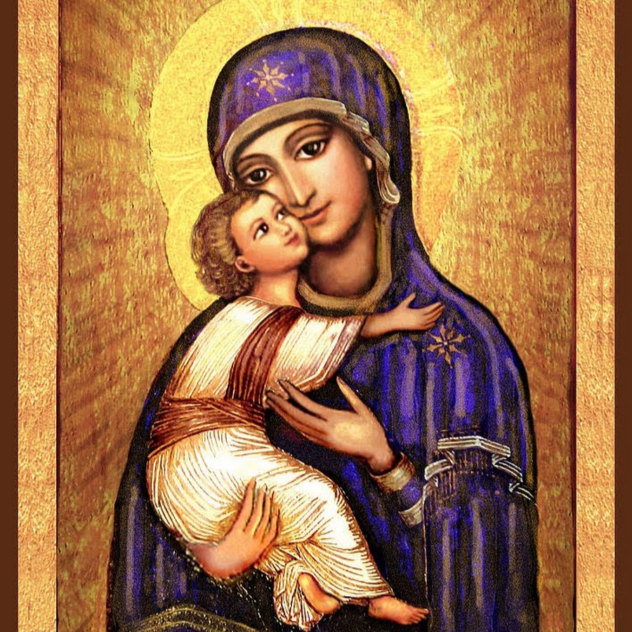 Изображение божьей матери с младенцем