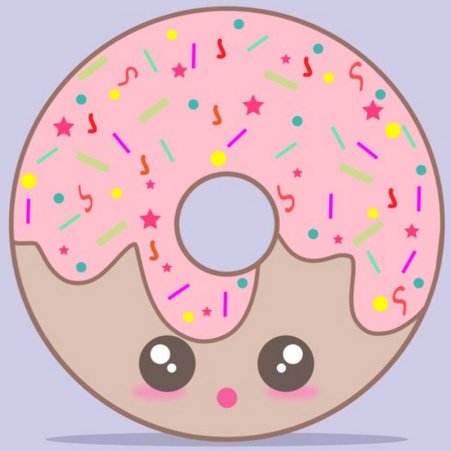 Милые рисунки пончики