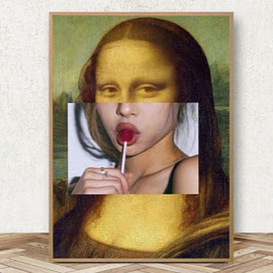 Картинка мона лиза с чупачупсом