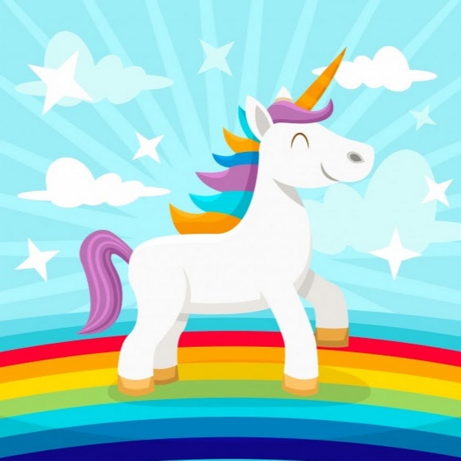 Как рисовать единорога на радуге