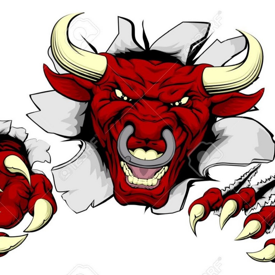 Злой красный бык