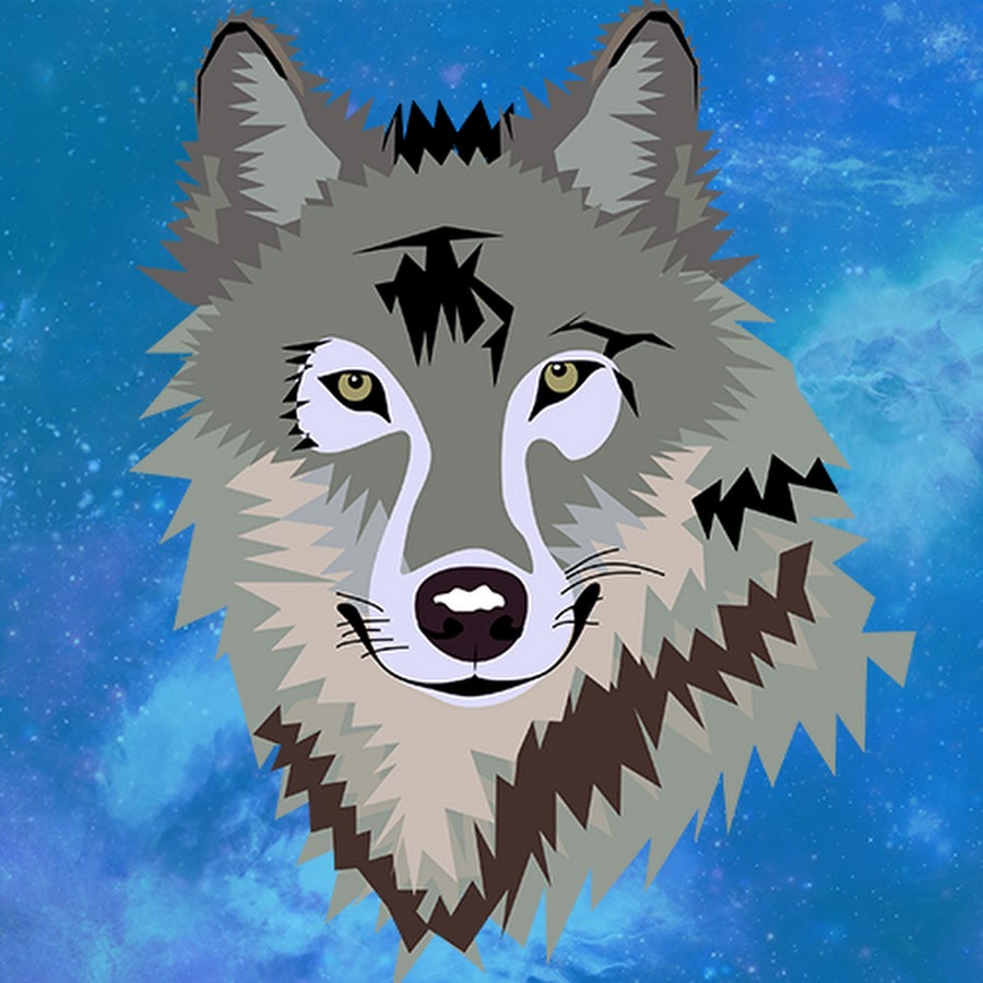 Голова мультяшного волка