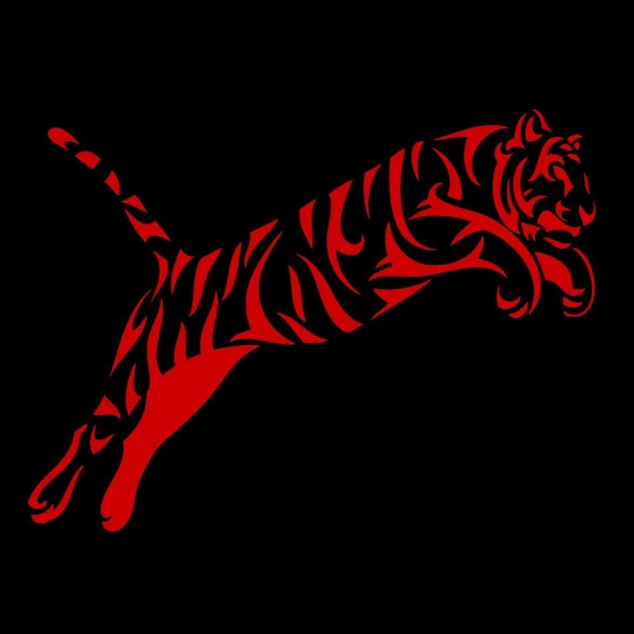 tiger red and black