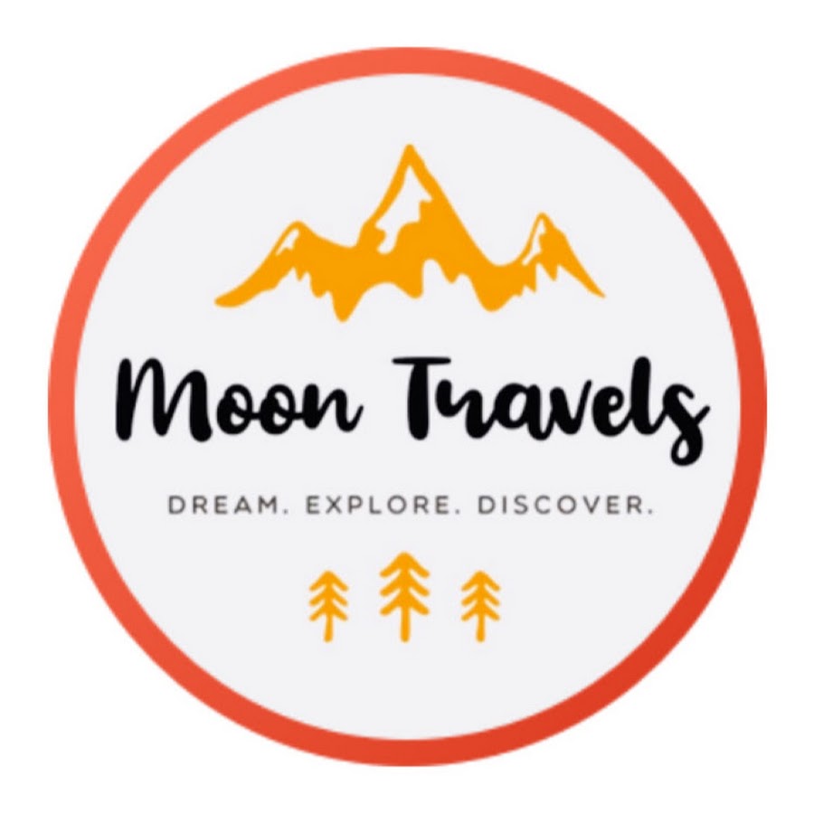 The moon travels. Moon Travel. Moon Travel logo.
